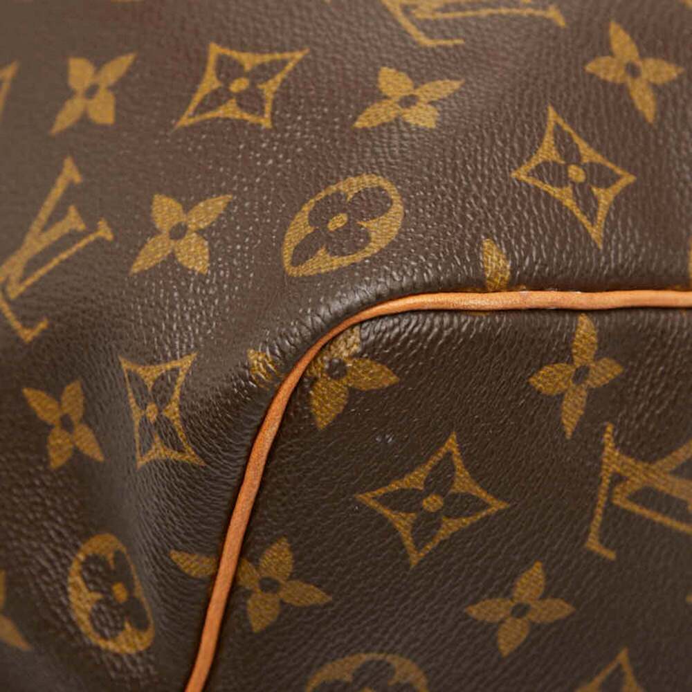 LOUIS VUITTON Brown Monogram Leather Keepall 45 Boston Bag - Picture 4 of 11